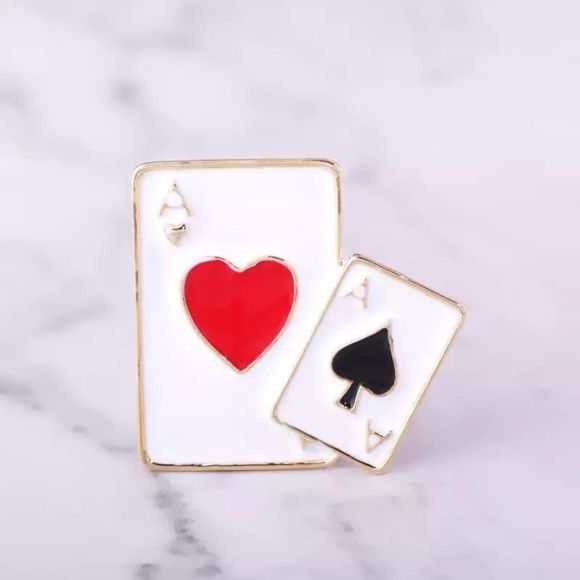 Vazira Queen Jewelry - VQ Playing Cards Brooch